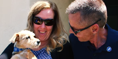 Amber Cooper & her dog Fiona