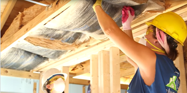 ADT employees contribute time to Habitat for Humanity.